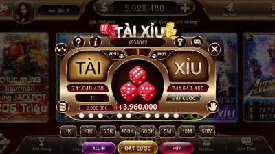 Nổ hũ Tài Xỉu - Tựa game hấp dẫn với giải thưởng đặc biệt